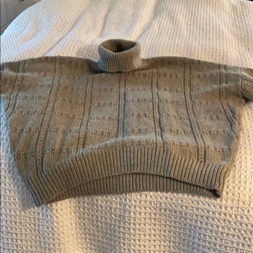 Nili Lotan Grey Boxy Sweater